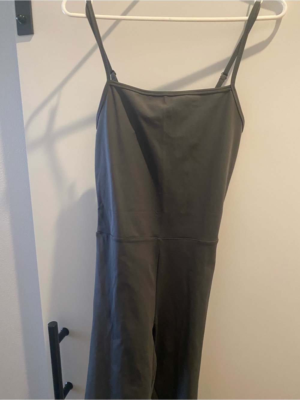 girlfriend collective Black Spaghetti-Strap Jumpsuit